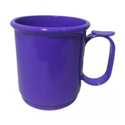 JARRO MUG PLASTICO 9CM C/APOYA DEDO VIOLETA