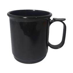 JARRO MUG PLASTICO 9CM C/APOYA DEDO NEGRO