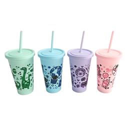 VASO ECO INFANTIL C/TAPA Y SORBETE SURTIDO