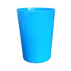VASO PLASTICO APILABLE 300ML CELESTE