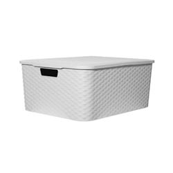 ORGANIZADOR PLASTICO S/RATAN N°2 C/TAPA 310-1  BLANCO